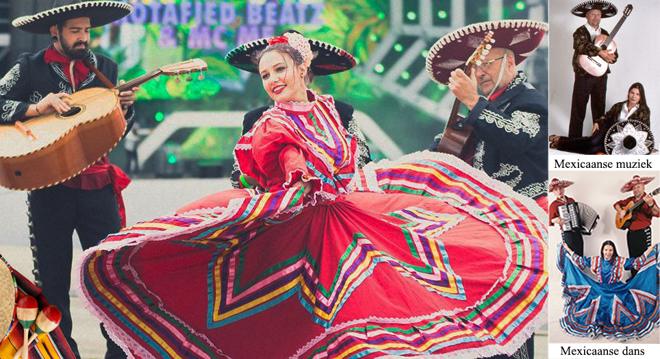 Mexicaanse live muziek en dans